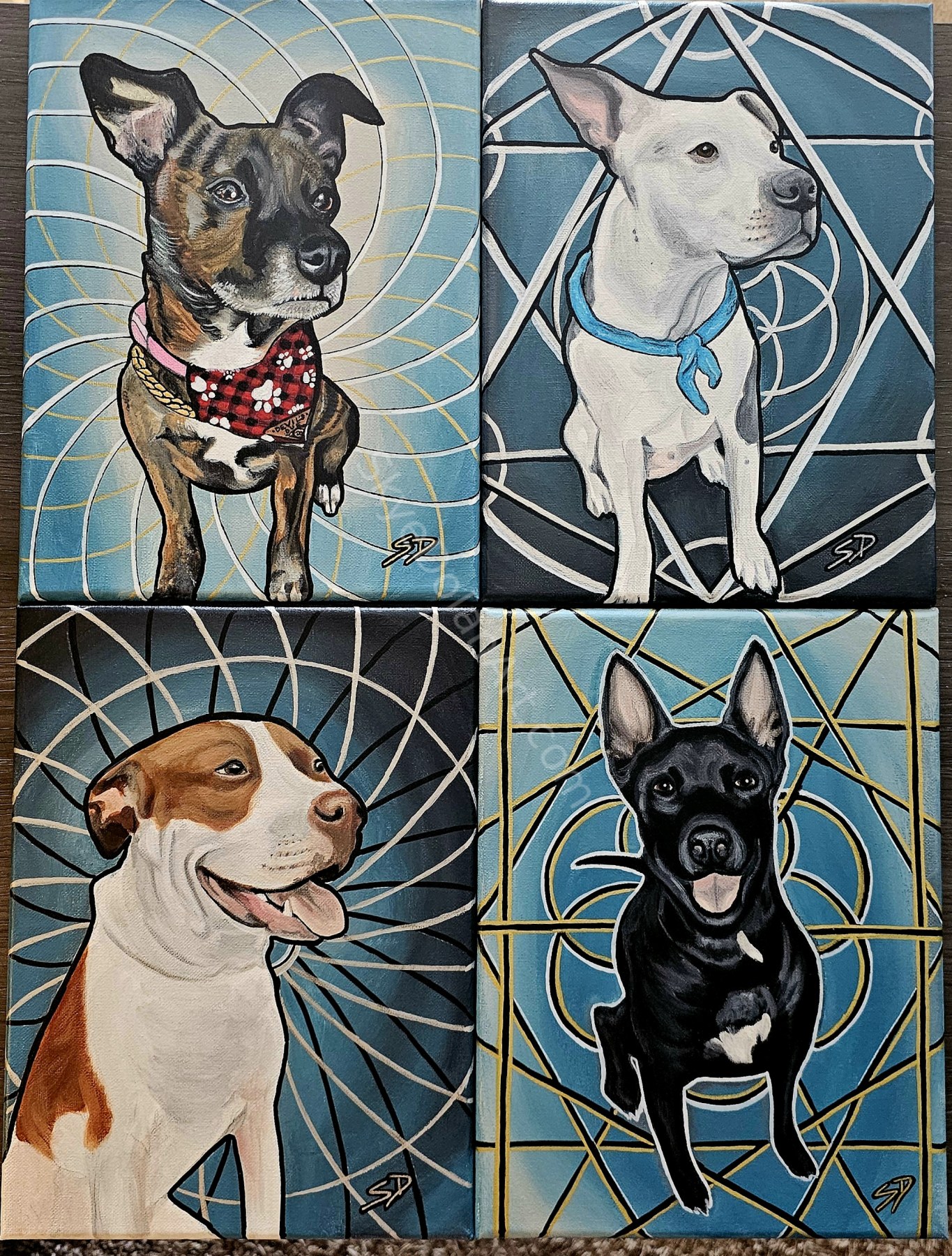 Geometric Pet Portrait