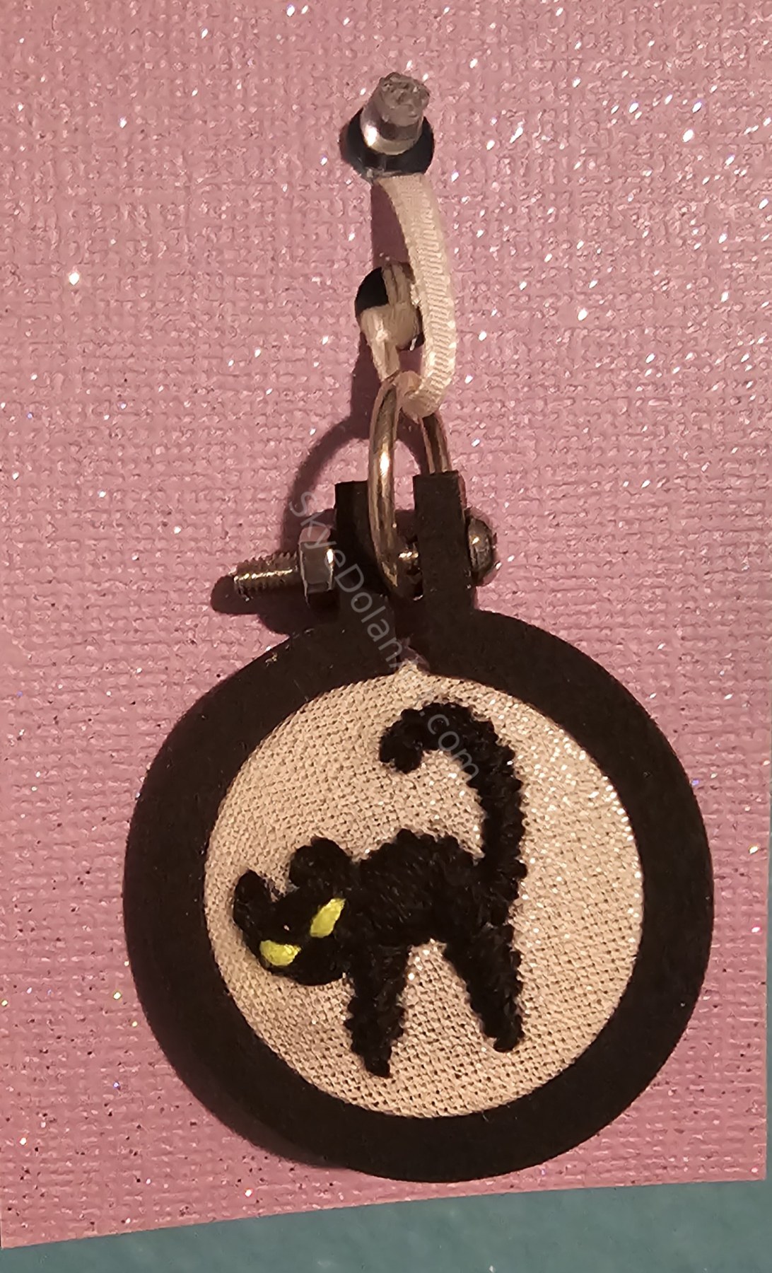Black Cat Pendant by Skye Dolan