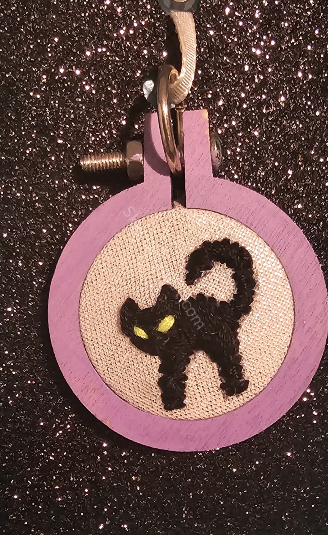 Black Cat Pendant by Skye Dolan